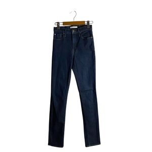 Fidelity Denim Women's Dark Wash Cher High Rise Tapered Denim Jean